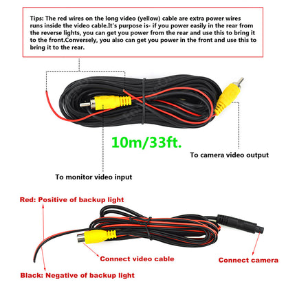 Universal Brake Light Reversing Camera Kit High Level Mount for Motorhomes/Vans9