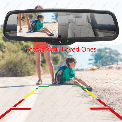Brake Light Backup Camera for Mercedes-Benz V-Class V260 V260L& 4.3" Monitor Kit11