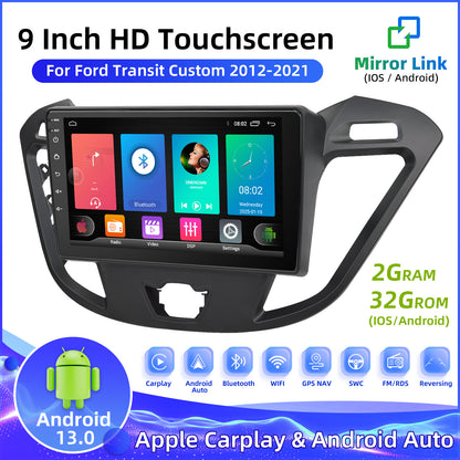 9" HD Touchscreen for Ford Transit Custom 2012-2021