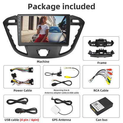 9" HD Touchscreen for Ford Transit Custom 2012-2021