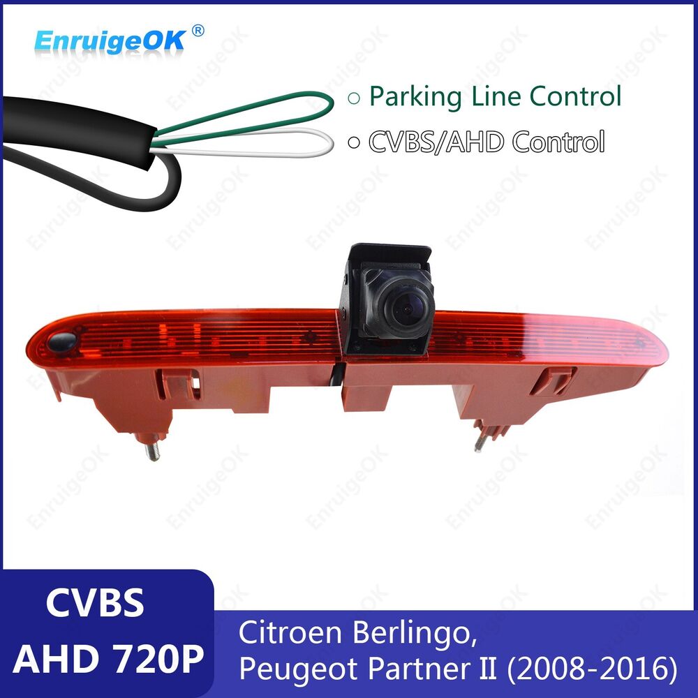 Brake Light Rear View Camera for Citroen Berlingo Peugeot Partner 2008-2016