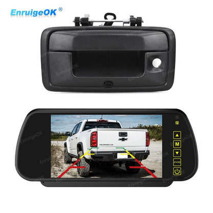 Tailgate Handle Backup Camera For 2015-2020 Chevy Colorado GMC Canyon+7" Monitor