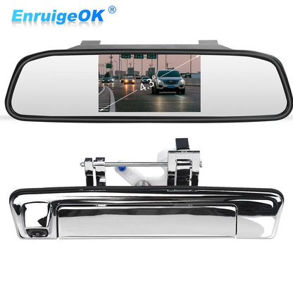 Tailgate Handle with Rear View Backup Camera for Isuzu D-Max + 4.3'' Monitor