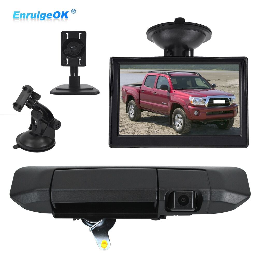 Tailgate Handle with Backup Camera For Toyota Tacoma 2005-2015 + 5" Monitor Kit