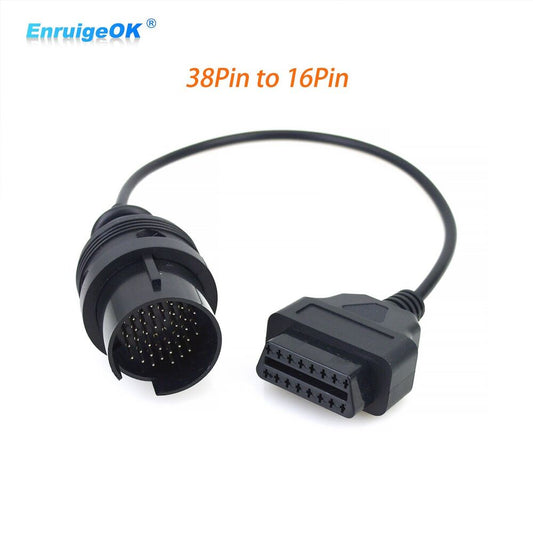 38 Pin to 16 Pin OBD Diagnostic Cable Adapter OBD2 Connector For Mercedes Benz