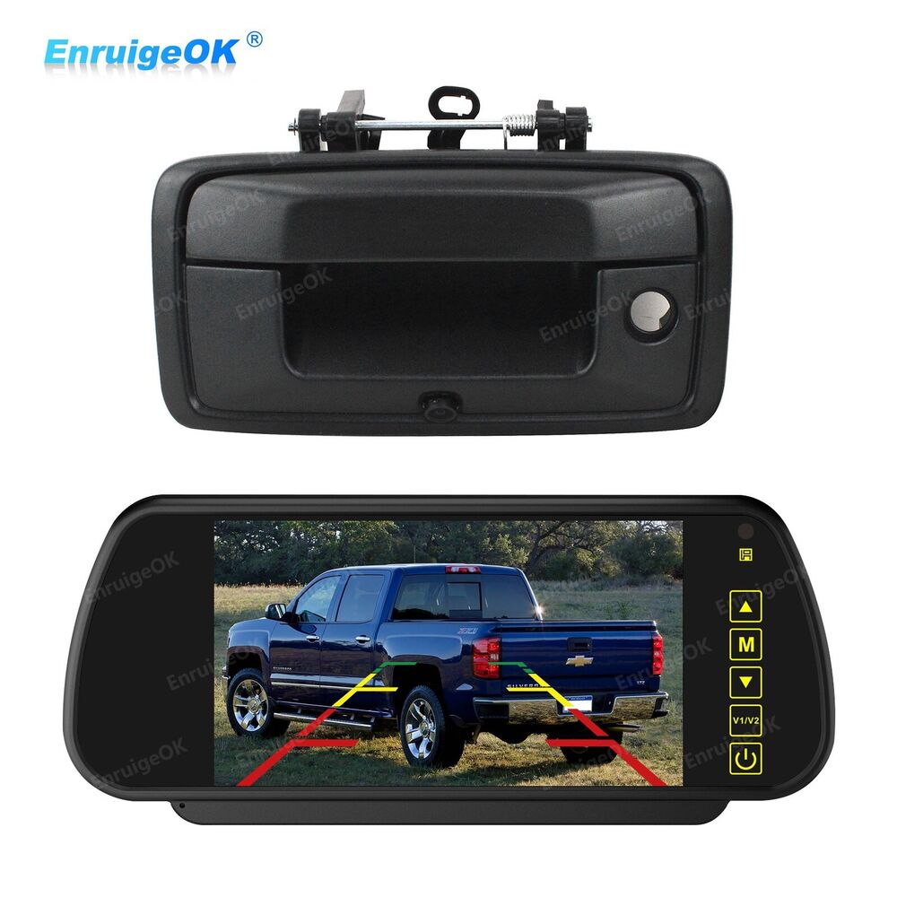 For 2014-2015 Chevrolet Silverado GMC Sierra Rear View Backup Camera +7" Monitor