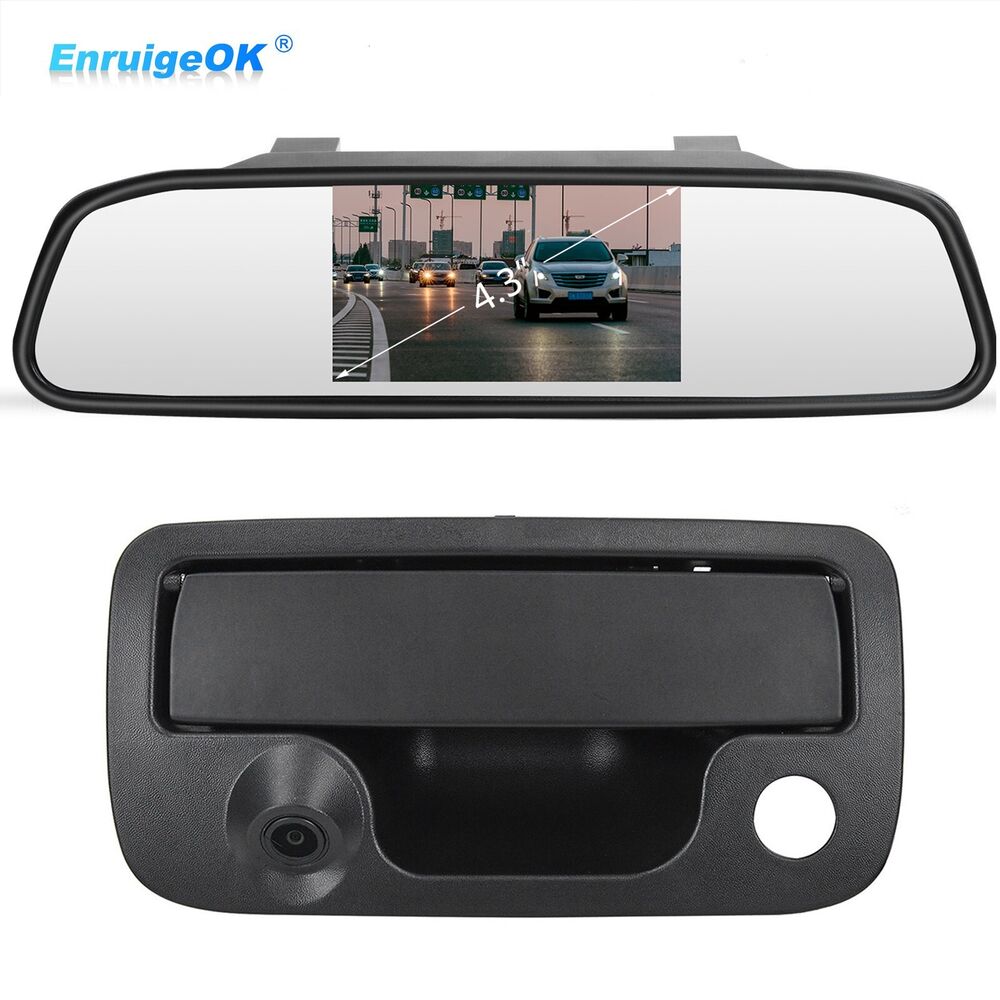 Tailgate Handle Backup Rear View Camera for Volkswagen VW Amarok + 4.3" Monitor