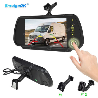 7" Replacement Car Rear View Mirror Monitor with OEM Bracket For Parking Camera