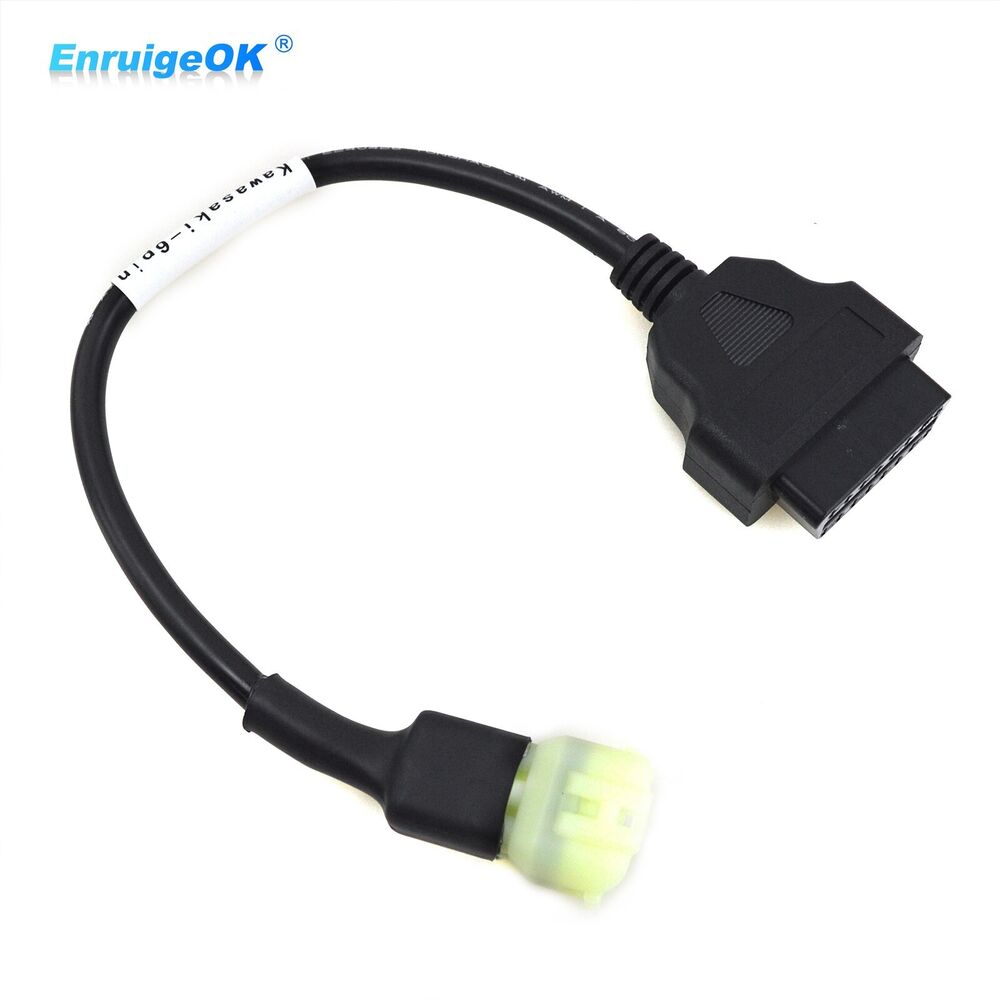 For Kawasaki Motorcycle 6Pin OBD2 OBD Diagnostic Scanner Adepter Cable Connector