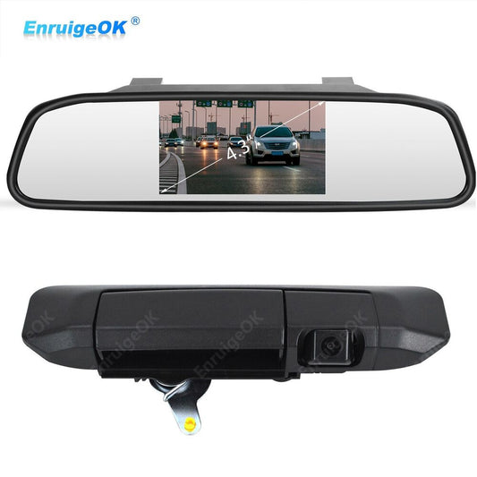 Rear View Reverse Backup Camera + Mirror Monitor Kit for Toyota Tacoma 2005-2015