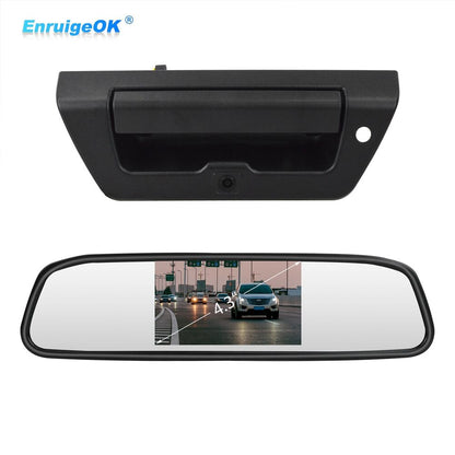 Tailgate Handle Rear View Backup Camera for Ford F150 2015-2018 + 4.3'' Monitor