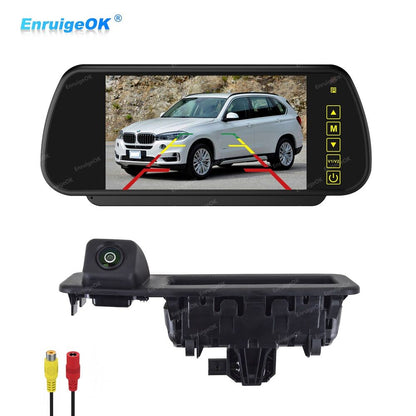 Car Trunk Handle Backup Camera for BMW 1 Series X1 X3 X5 2018-2020 + 7'' Monitor