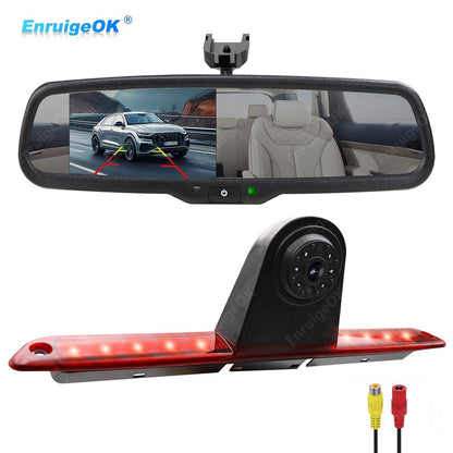 3rd Brake Light Backup Camera For Mercedes-Benz Sprinter + 4.3" Mirror Monitor