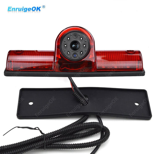 Universal Rear View Backup Camera Third Brake Light for Cargo Van Truck Bus