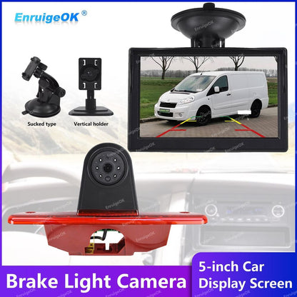 Brake Light Reversing Camera for Citroen Dispatch Peugeot Expert+ 5" Monitor Kit