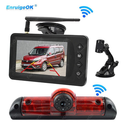 Wireless 5" Monitor Brake Light Rear View Camera for Fiat Ducato Citroen Relay