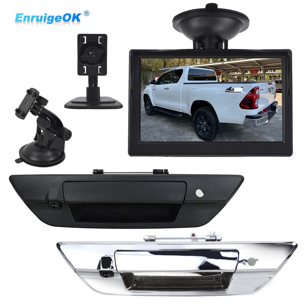 For Toyota Hilux Revo 2015-2021 Tailgate Handle Rear View Backup Camera Kit