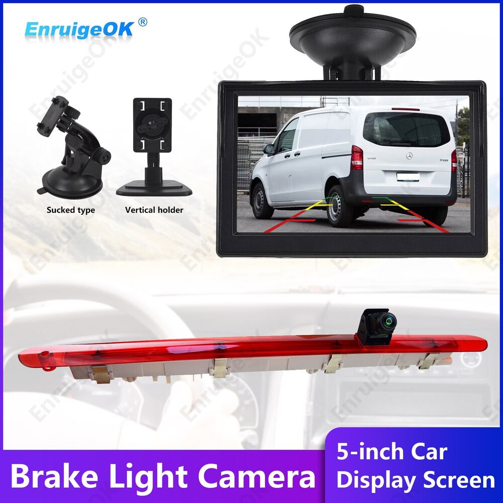 5" Monitor & 3rd Brake Light Rear View Backup Camera for Mercedes-Benz Vito