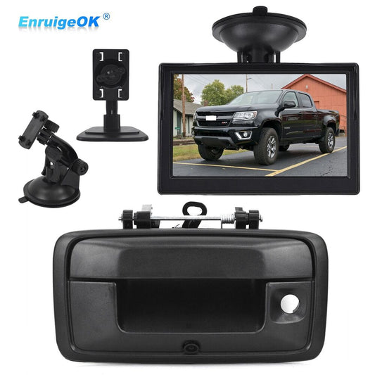 For 2015-2020 Chevy Colorado GMC Canyon Rear Tailgate Handle & Backup Camera Kit