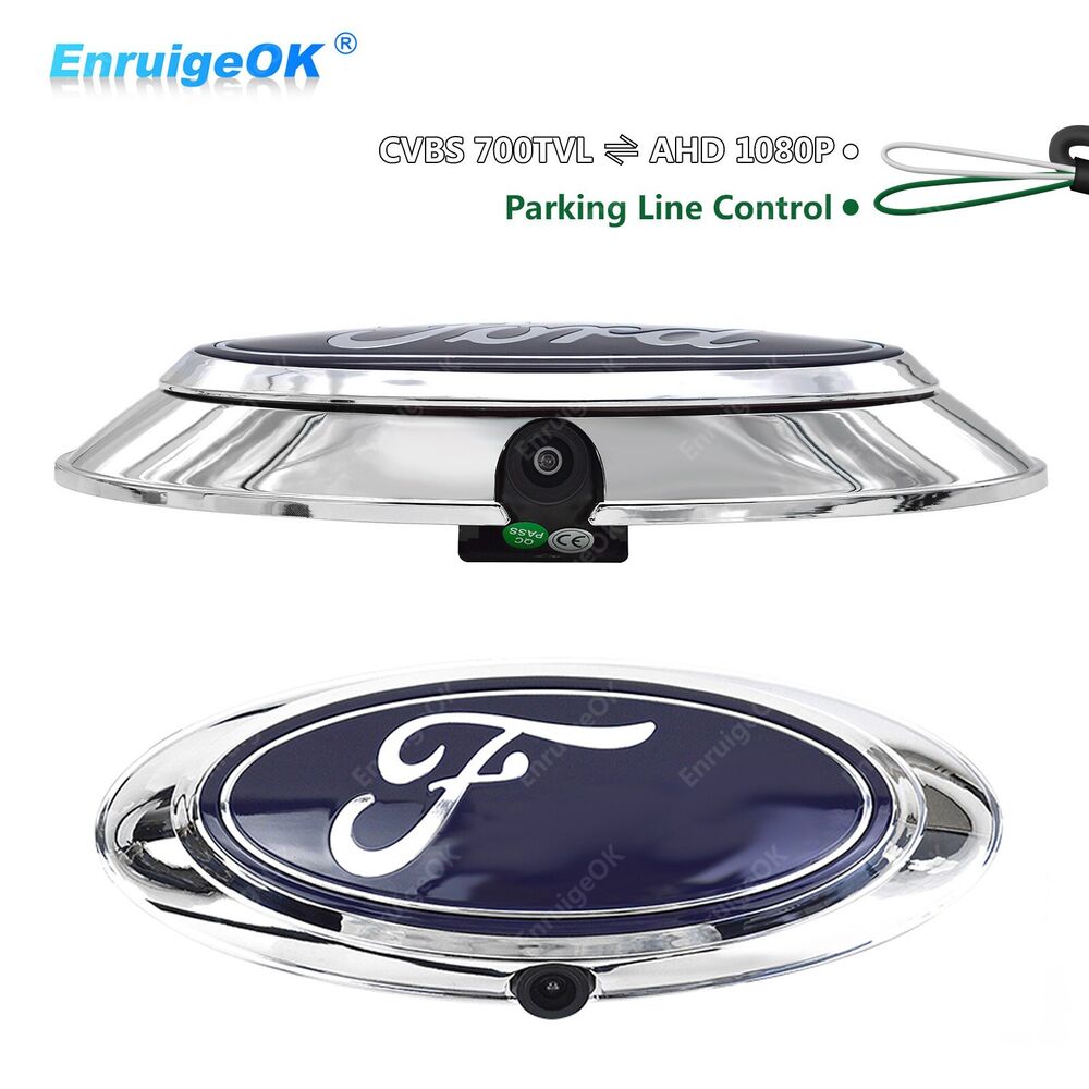 Chrome Emblem Logo Backup Camera for Ford F150 F250 F350 F450 F550 (2004-2016)