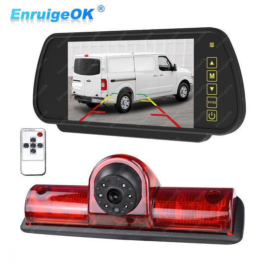 7" Monitor Brake Light Reversing Camera For Nissan NV1500 2500 3500 NV Cargo Van