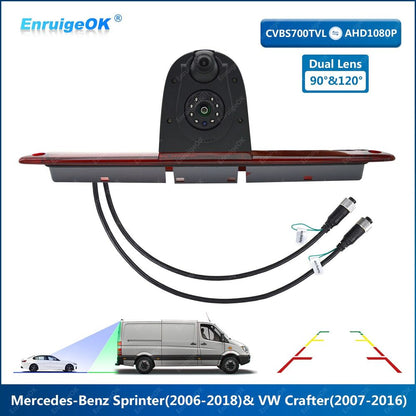 Dual Lens Brake Light Rear View Backup Camera for Mercedes-Benz Sprinter Van