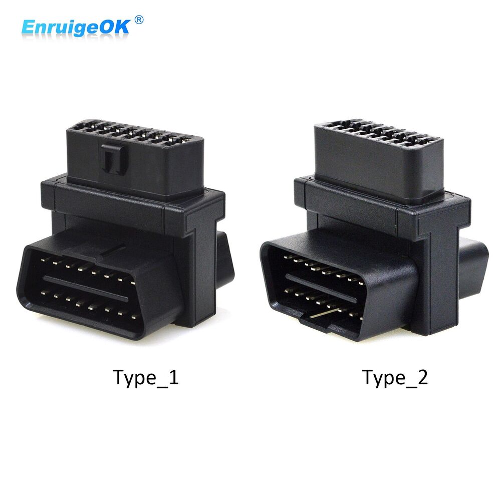 OBD2 16 Pin Male to Dual Female Adapter 1 to 2 OBD Port Extension Connector