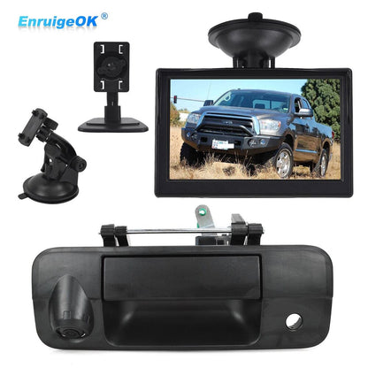 Rear View Backup Camera w/Tailgate Handle For Toyota Tundra 2007-2013