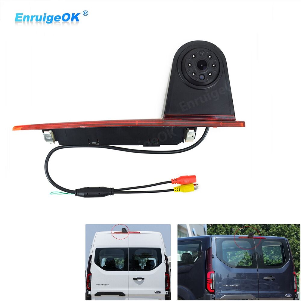 Third Brake Light Backup Camera for Ford Transit Custom Van (2012-2015)