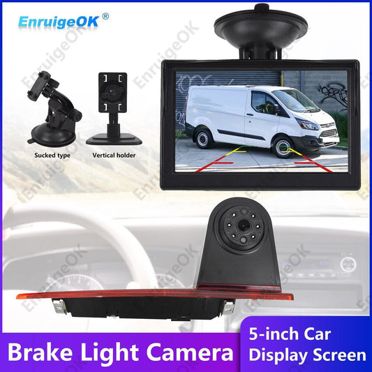 Backup Camera Kit with 3rd Brake Light for Ford Transit Custom Van 2012-2015