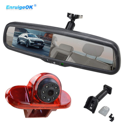 Brake Light Rear View Reverse Camera Kit For Renault Trafic Vauxhall Opel Vivaro