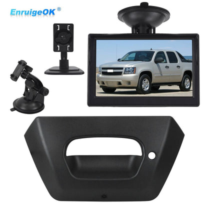 Tailgate Handle Backup Camera for Chevy Avalanche 1500 2500 2002-2006+5" Monitor