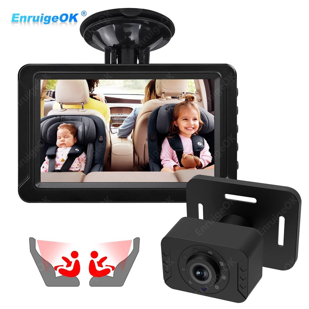 Baby Car Camera Baby Car Mirror 5Inch HD Baby Monitor for Back Seat Night Vision