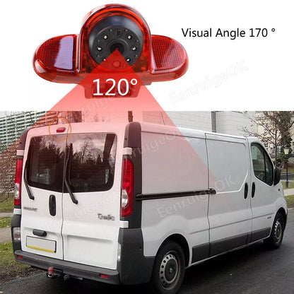 7" Monitor Rear Brake Light Reversing Camera for Renault Trafic Vauxhall Vivaro