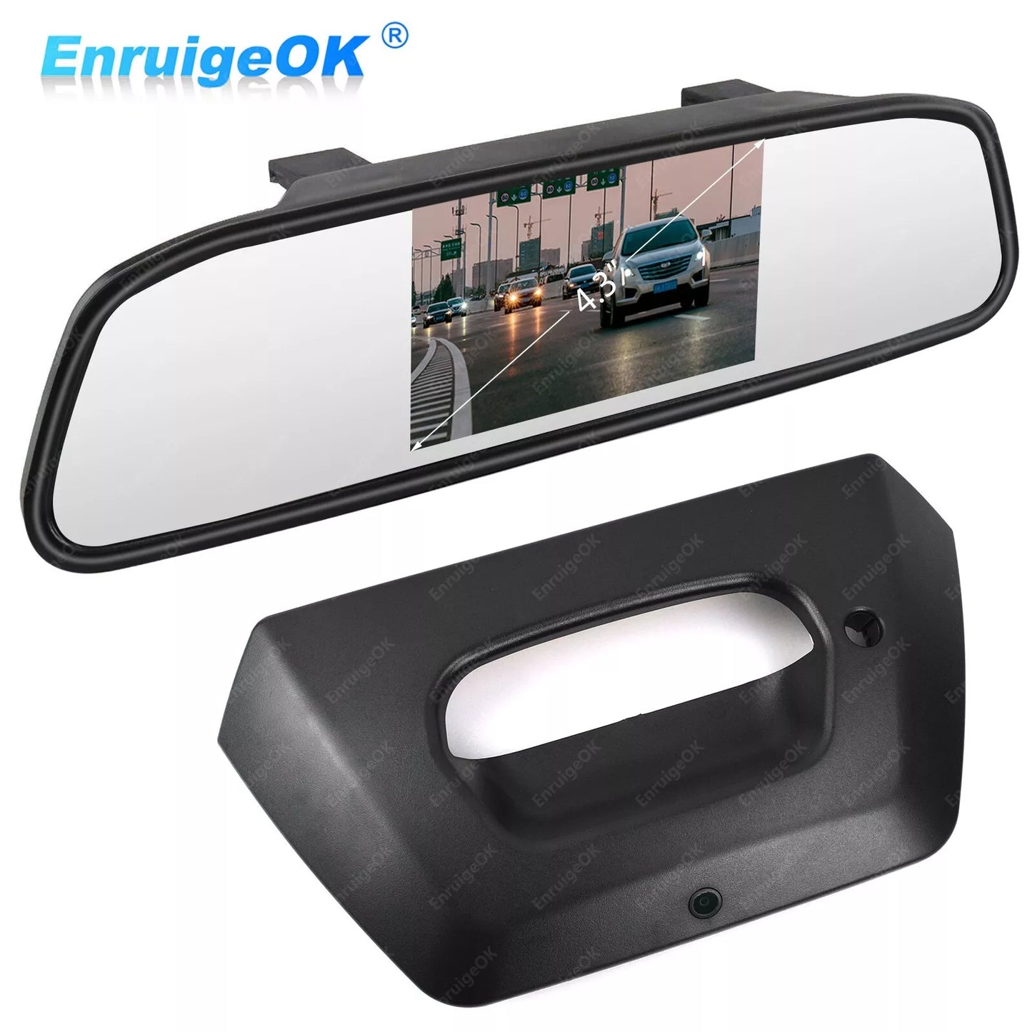 For 2002-2006 Chevy Avalanche Tailgate Handle with Backup Camera +4.3'' Monitor