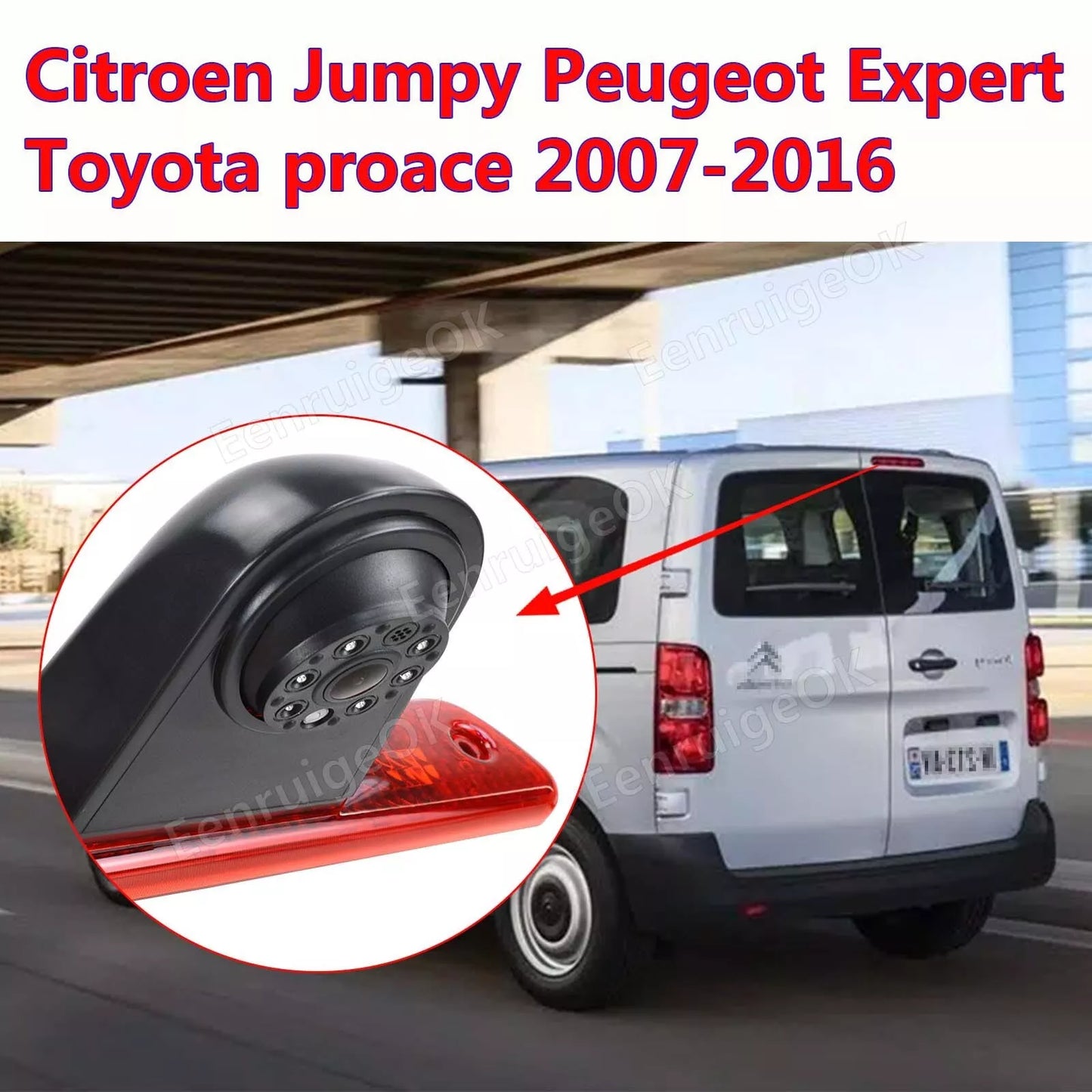 Brake Light Reversing Camera For Peugeot Expert Citroen Dispatch Toyota ProAce