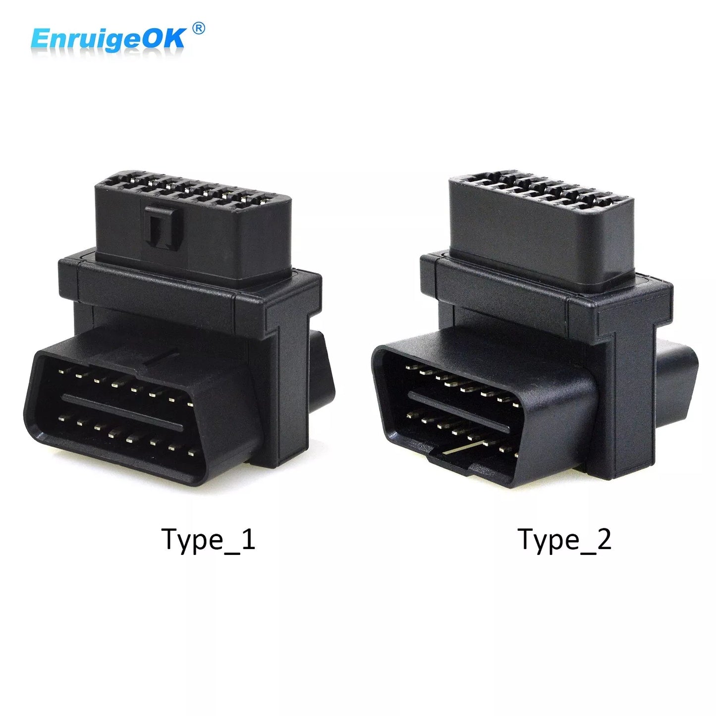 OBD2 16 Pin Male to Dual Female Adapter 1 to 2 OBD Port Extension Connector