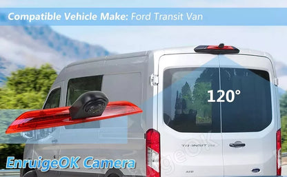 Brake Light Backup Camera for Ford Transit Van +7'' Mirror Monitor w/No1 Bracket