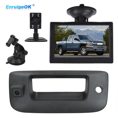 Rear View Backup Tailgate Handle Camera Kit For Chevy Silverado/GMC Sierra