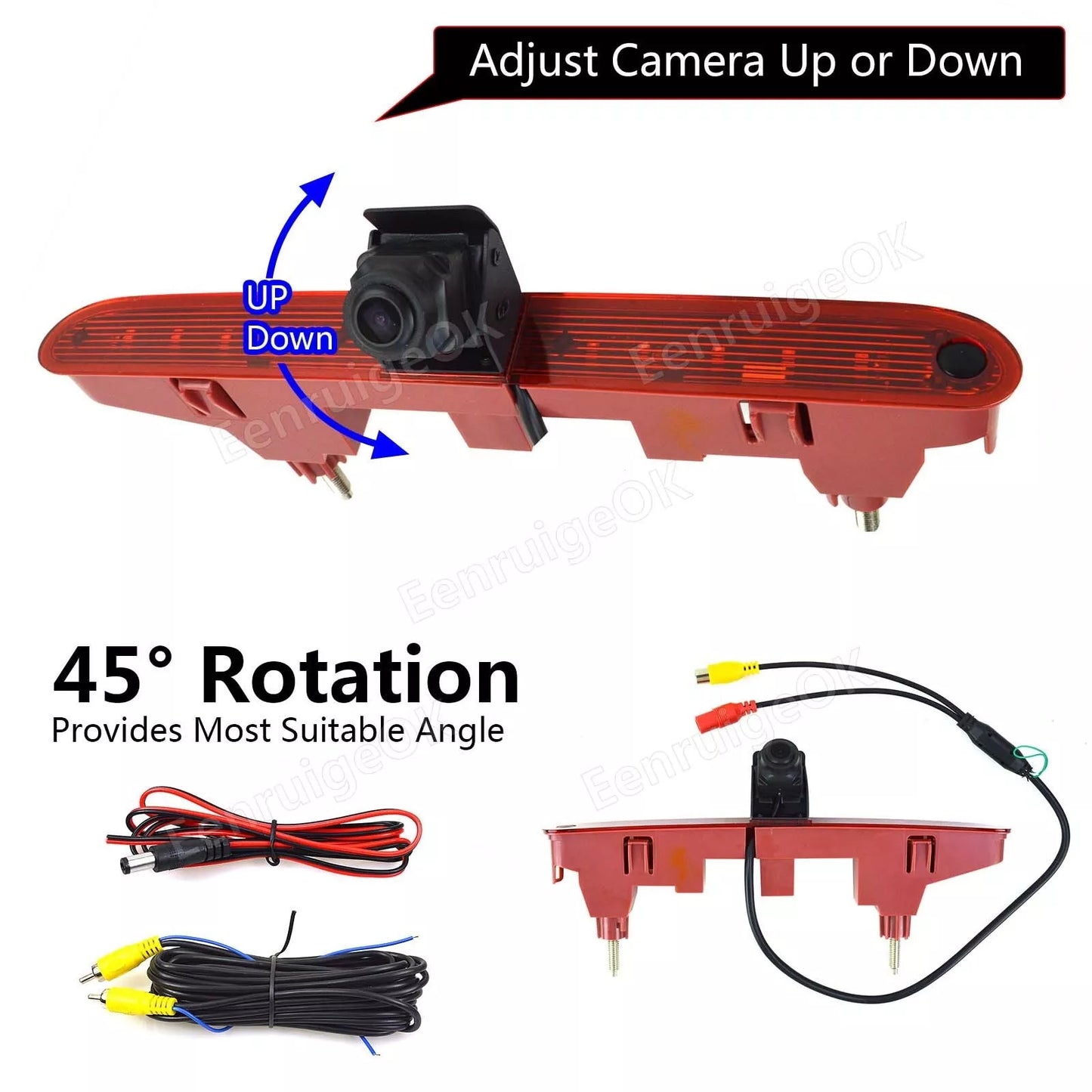 Rear Brake Light Reversing Camera for Citroen Berlingo Peugeot Partner 2008-2016