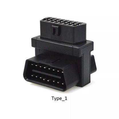 OBD2 16 Pin Male to Dual Female Adapter 1 to 2 OBD Port Extension Connector