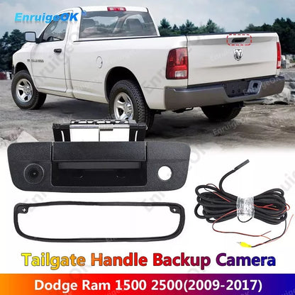 Tailgate Handle with Backup Camera for 2009-2017 Dodge Ram 1500 2500 3500