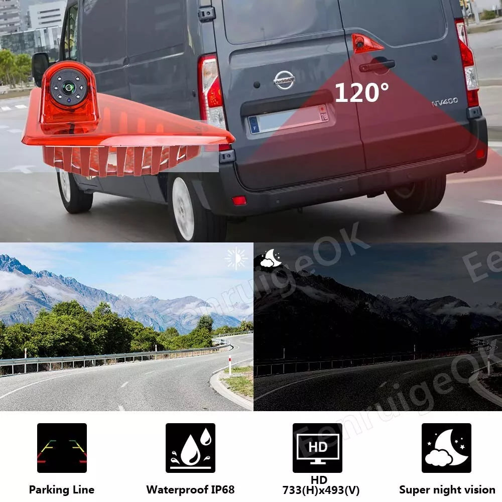 Brake Light Reversing Camera Kit for Renault Master Nissan NV400 Opel Movano