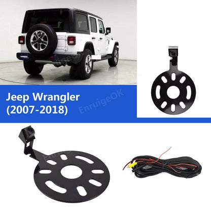 Car Rear View Backup Camera For Jeep Wrangler Spare 2007-2018 + 4.3" Monitor Kit