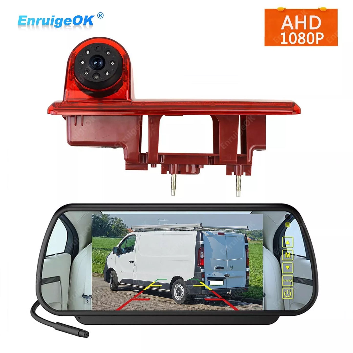 7'' Monitor Rear Brake Light Reversing Camera For Vauxhall Vivaro Renault Trafic