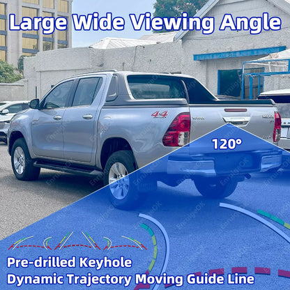 Chrome Tailgate Handle Rear Camera For 2015-2021 Toyota Hilux Revo Pickup Truck