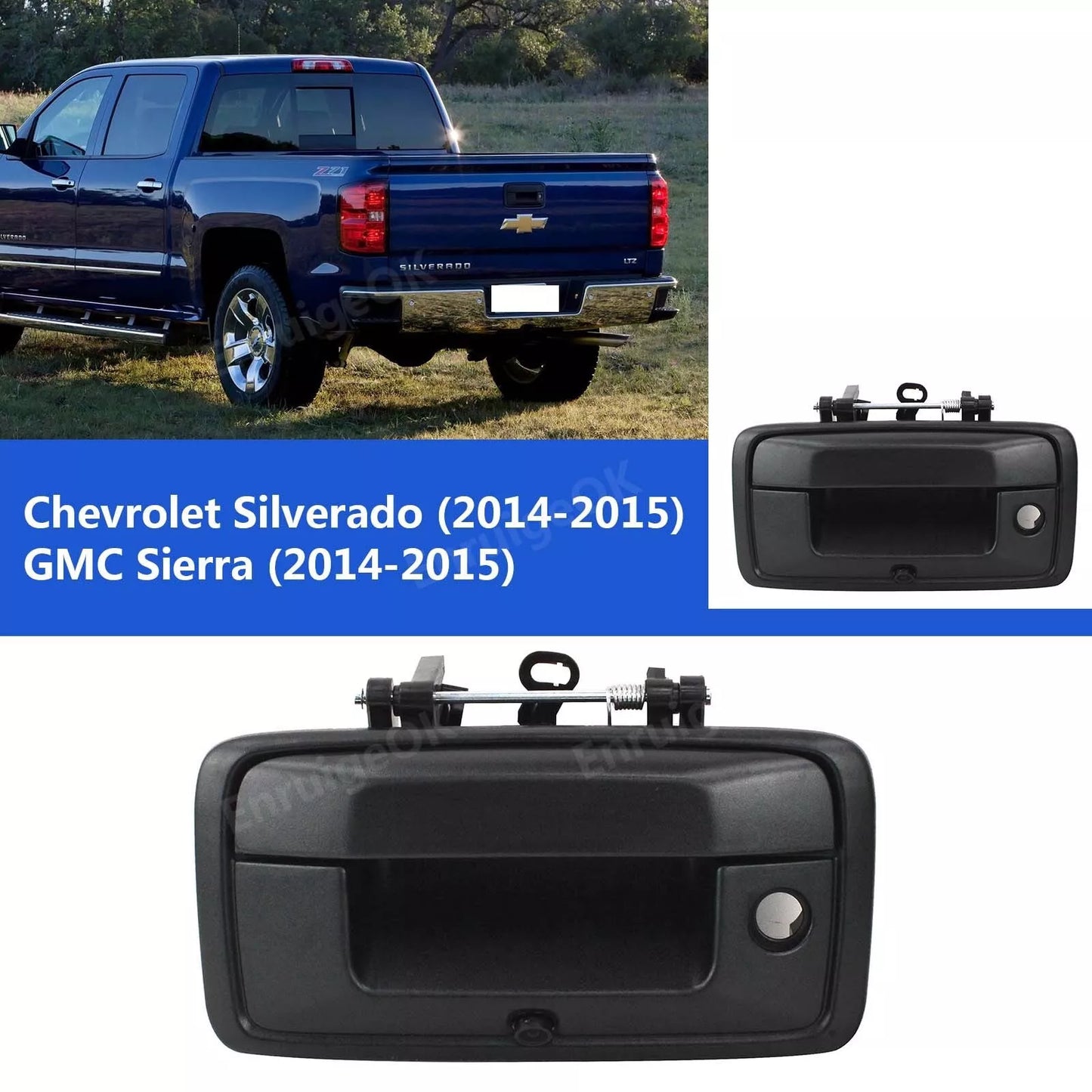 Rear View Backup Tailgate Handle Camera For 2014-2015 Chevy Silverado/GMC Sierra