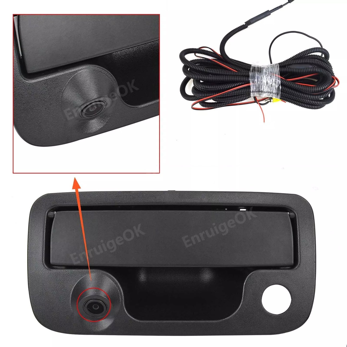 Tailgate Handle Backup Rear View Camera for Volkswagen VW Amarok + 4.3" Monitor