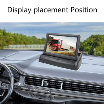 4.3" TFT-LCD Foldable Screen Monitor for Car Rear View Backup Reversing Camera