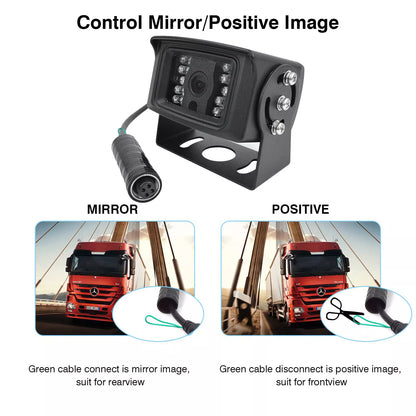 4pin Heavy Duty Rear View Backup Camera for Truck Bus IR Night Vision Waterproof